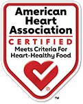 American Heart Association Certified meets for Heart-Healthy Food